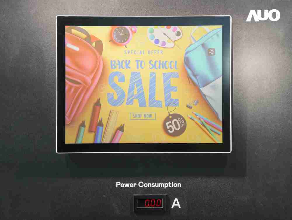 28国际展示胆固醇液晶超低耗能户外全彩显示器，，，ChLC（胆固醇液晶）以双稳态技术使静态显示零功耗，，，，具省电、、高彩度、、、环保的特性，，，还整合软硬件系统解决方案，，可透过单一云端平台管理